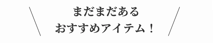 まだまだある
              おすすめアイテム！