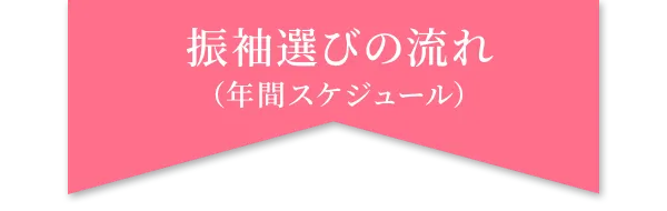 振袖選びの流れ（年間スケジュール）