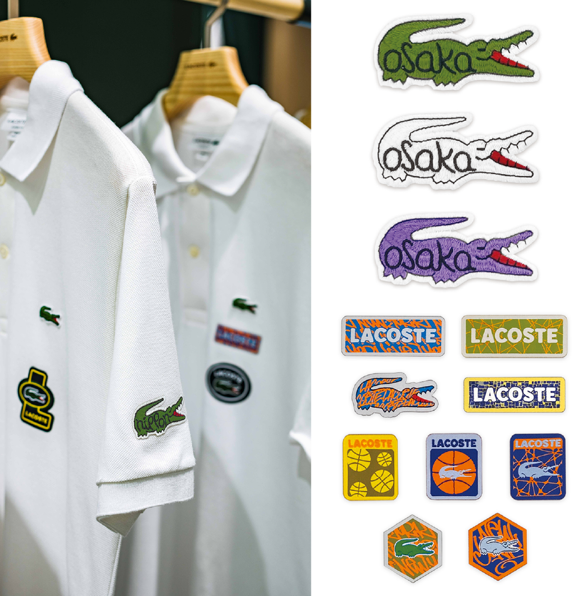 「ラコステ」マイ ラコステ カスタマイゼーション（パッチワーク）のイメージ画像