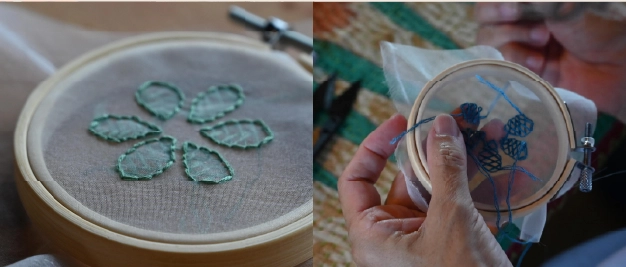 チカン刺繍体験