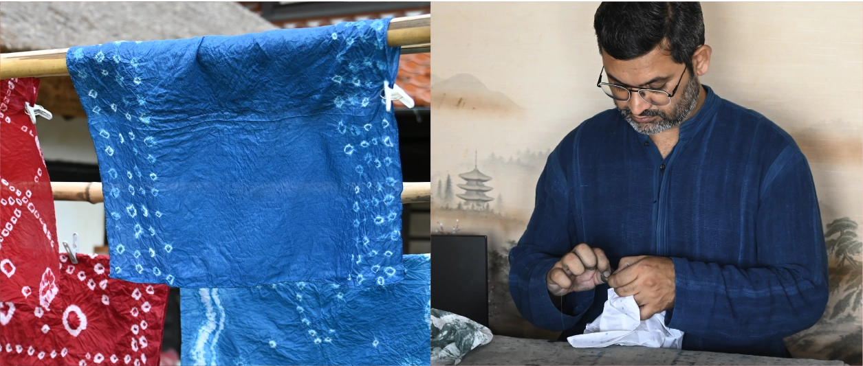 インドの職人と一緒に！バンダニ染体験
