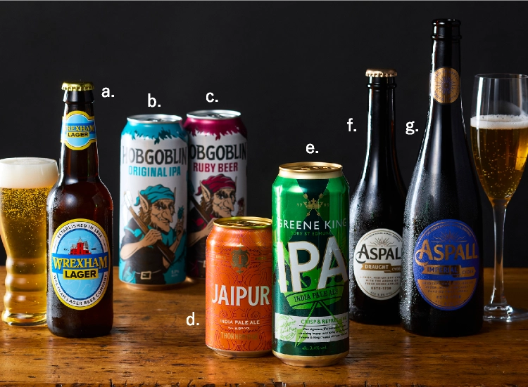 多彩なビールで本場のパブ気分を楽しんで。