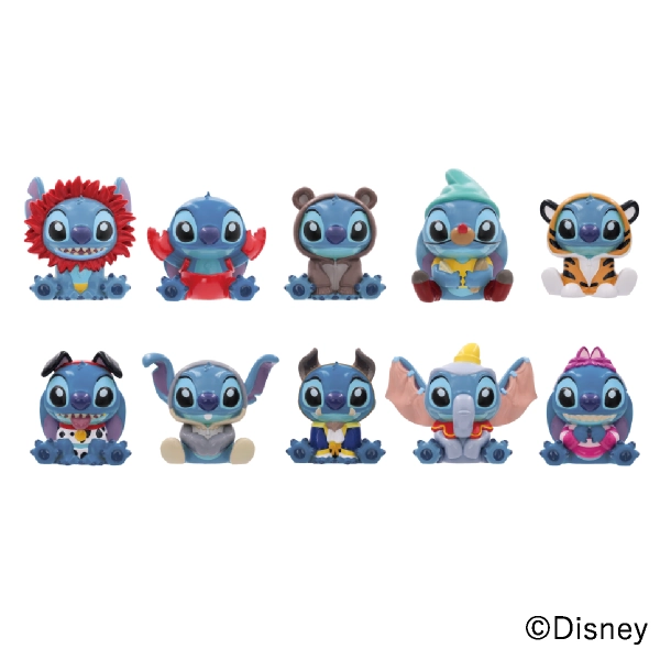 ソフビパペットマスコット『Stitch in Costume』	各660円
