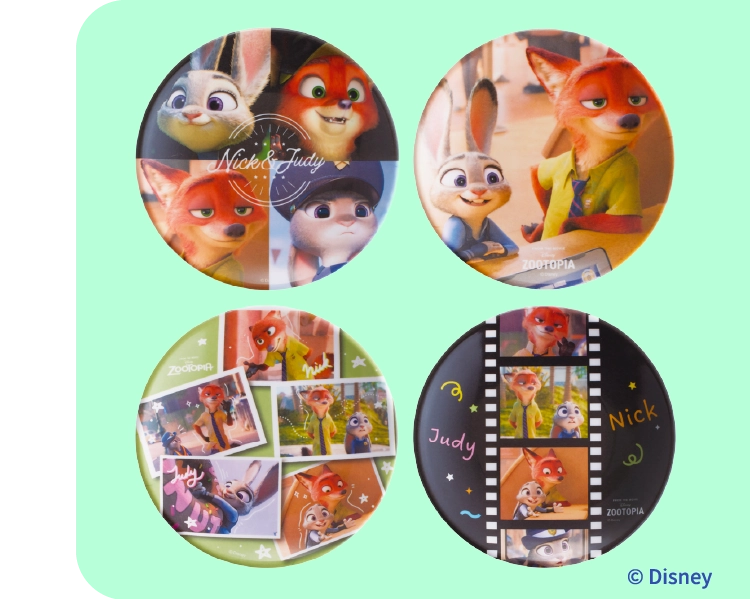 メラミンミニプレート4枚セット
ズートピア