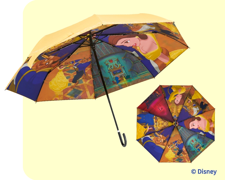晴雨兼用両面印刷折りたたみ傘
美女と野獣