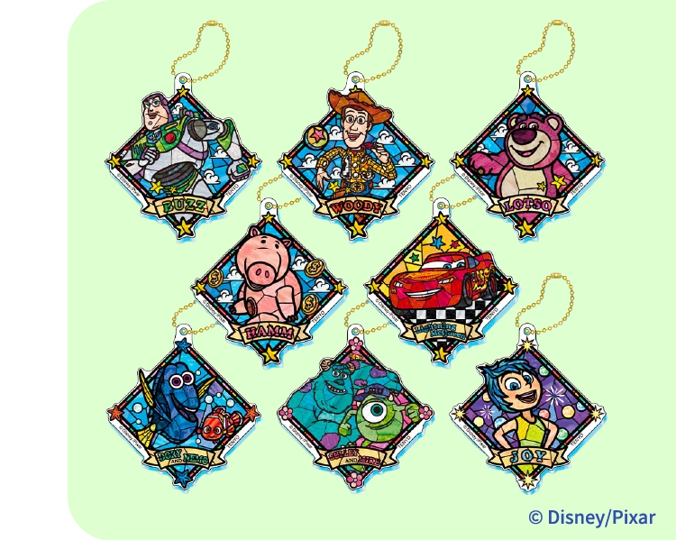 二層アクリルキーホルダー PIXAR