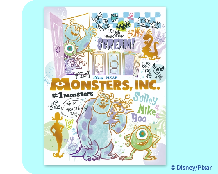 ジグソーパズル カラフル・ゴールド/
モンスターズ・インク