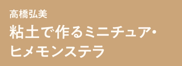 高橋弘美粘土で作るミニチュア・ヒメモンステラ