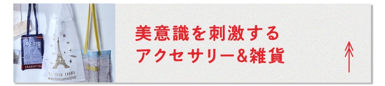 美意識を刺激するアクセサリー＆雑貨