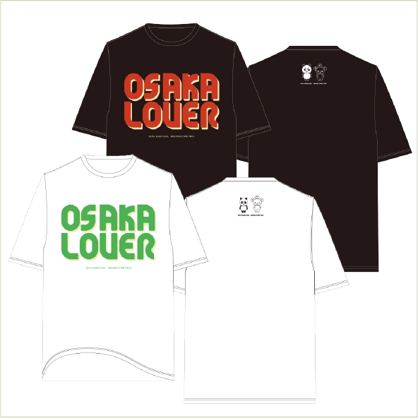 “OSAKA LOVER”Tシャツ（ホワイト・ブラック、各M・L） 各7,000円