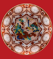 赤絵許由図鉦鉢宮本屋窯写