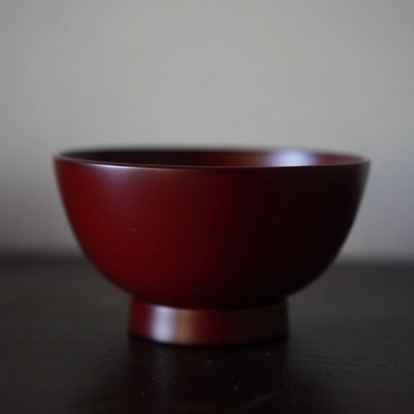 汁椀大 赤（直径12.5×高さ6.9㎝）