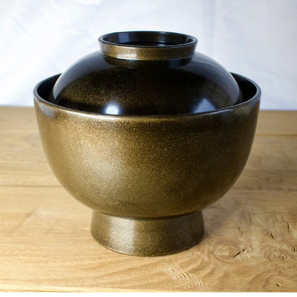 霞椀 錫地塗り（直径14×高さ12.5㎝）