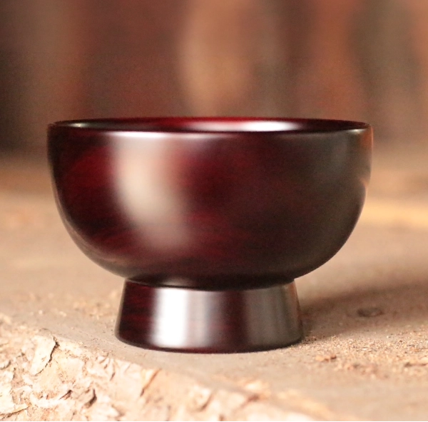 椀 木地溜塗（直径12.7×高さ8.5㎝）