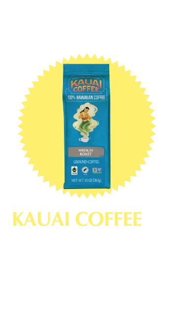 KAUAI COFFEE 木の栽培から豆のロースト、パッケージングまでカウアイ島で。