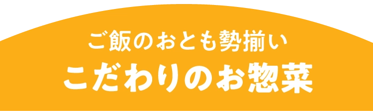 ご飯のおとも勢揃いこだわりのお惣菜