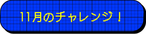 11月のチャレンジ！