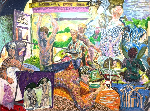 Patio－家を建てる人たち－（約幅259×高さ194cm、2025年）