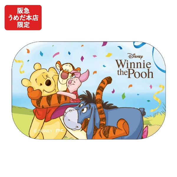 くまのプーさん 100エーカーの森フェスティバル 缶バッジ（約横7.0×縦4.4cm）440円
［阪急うめだ本店限定］
