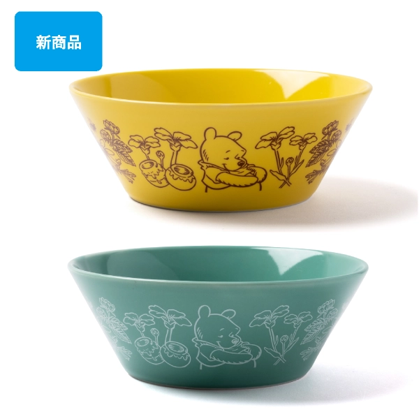 「神戸養蜂場」
カラーボウル yellow/green（約直径13.5×高さ5.2cm）各1,870円
［新商品］

