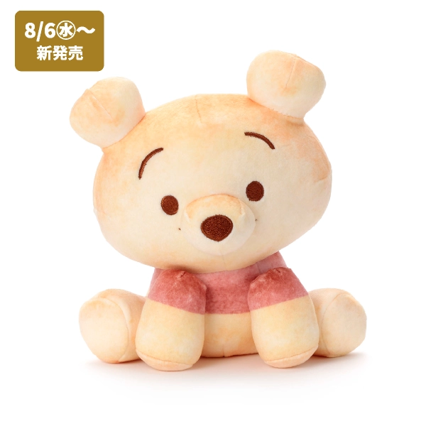 「Nuiパン」
ディズニーキャラクター／ぬいぐるみS／キャラクターパン〈すわり〉／プー
（約16×17×10.5cm）2,640円
［8/6（水）～新発売］