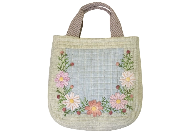 ピンクマーガレットのバッグ〈キット〉