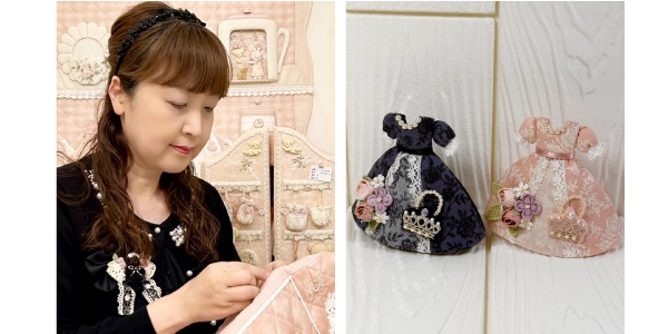 片山あゆ子プリンセスドレスブローチ