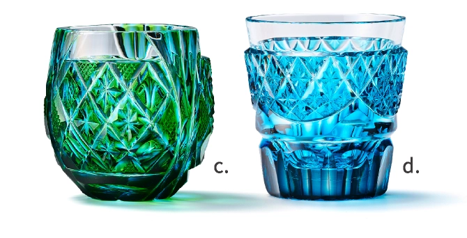 丸タンブラー〈黄緑&水色〉