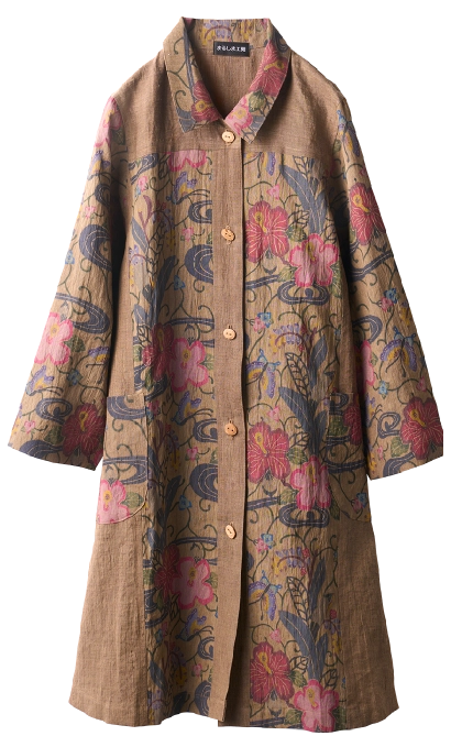 柿渋染め・紅型染めジャケット