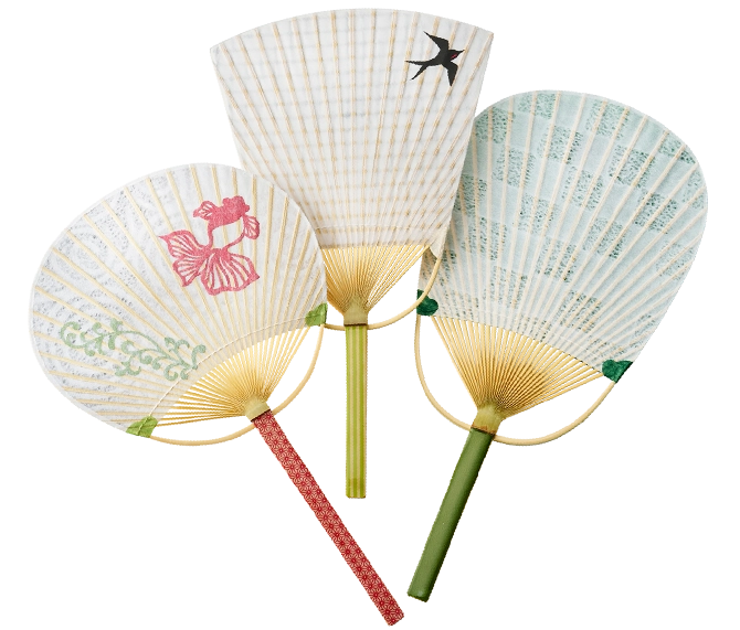 切絵うちわ