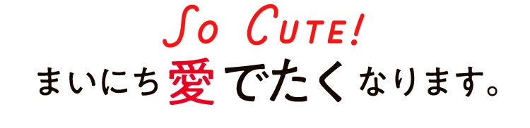 So Cute!まいにち愛でたくなります。