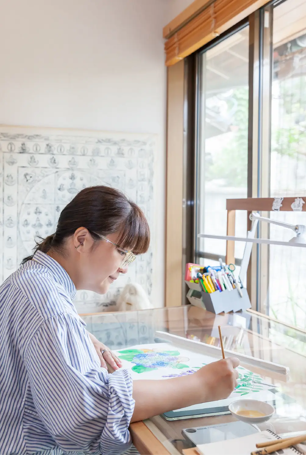 日本画家 諫山宝樹さん