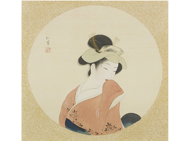 上村松園「古代美人図」（40×41.4㎝）