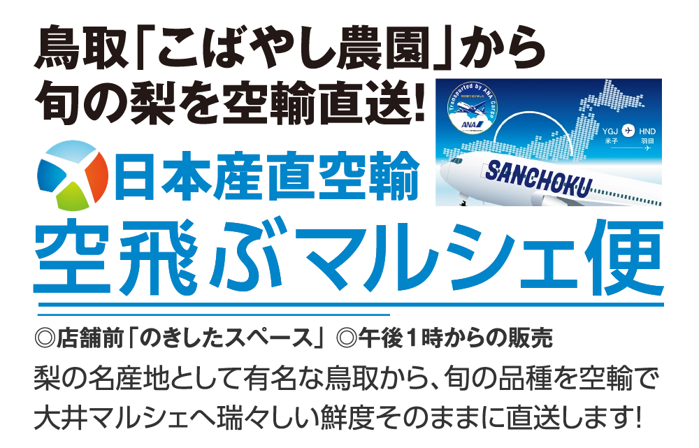 空飛ぶマルシェ便
				