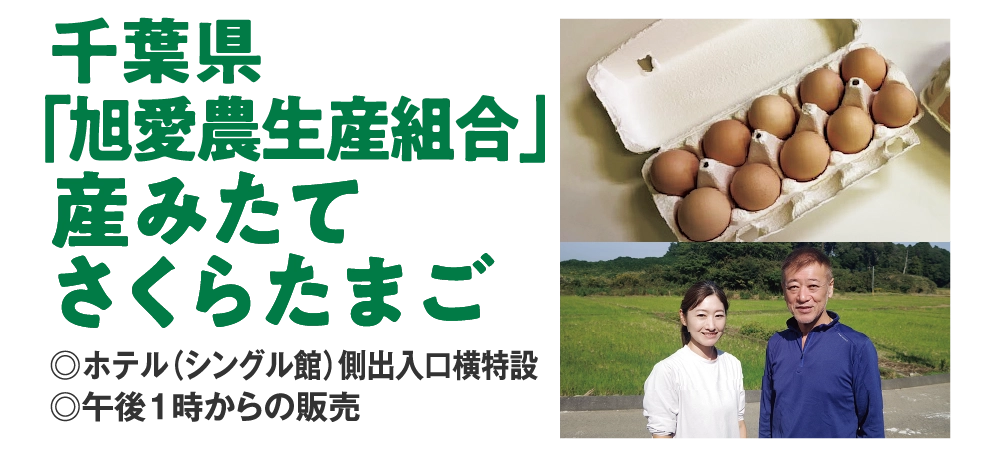 千葉県
「旭愛農生産組合」
産みたて
さくらたまご