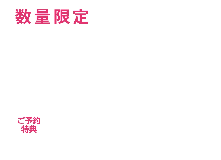 数量限定　先行ご予約承り