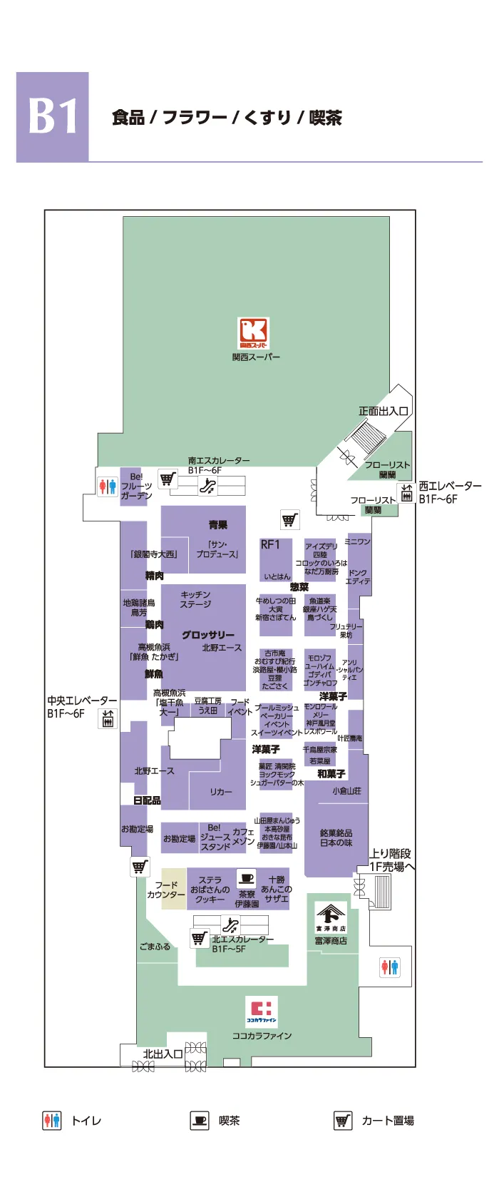 食料品・関西スーパー・フラワーショップ