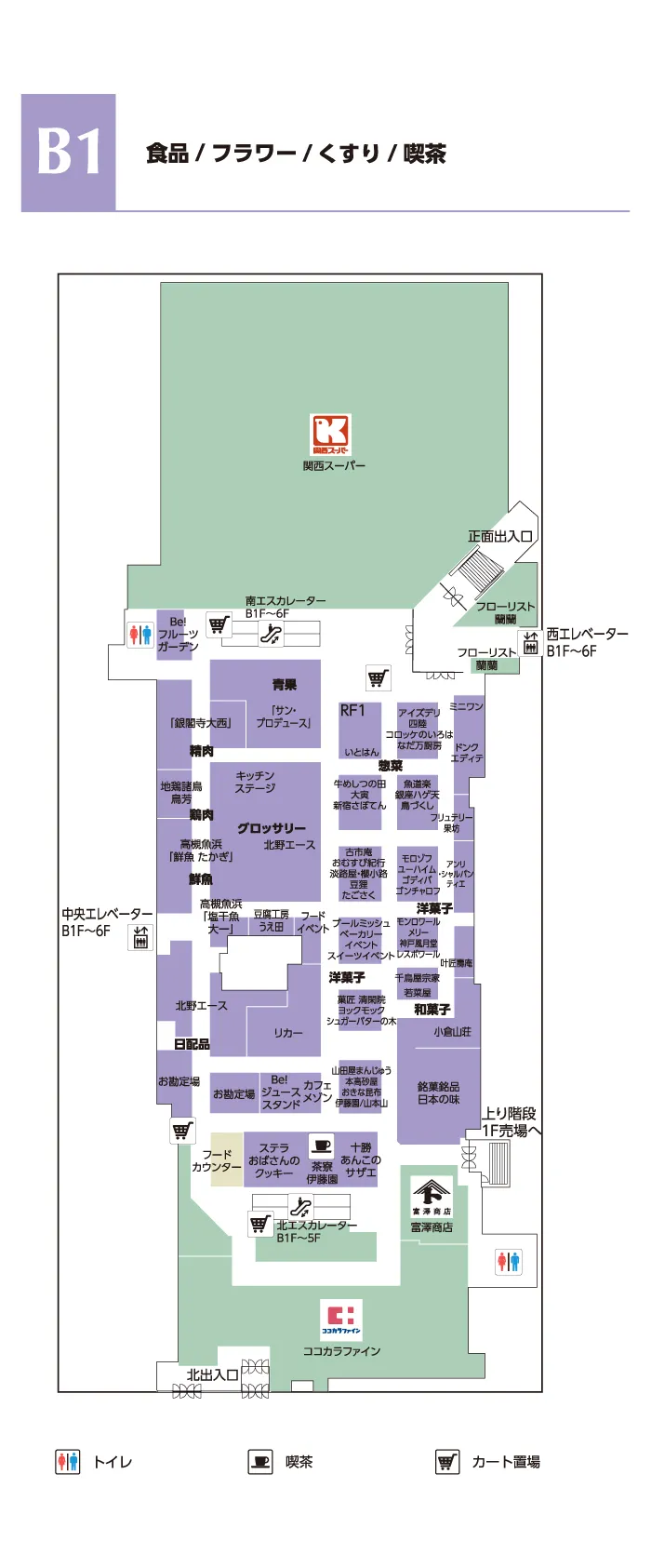 食料品・関西スーパー・フラワーショップ